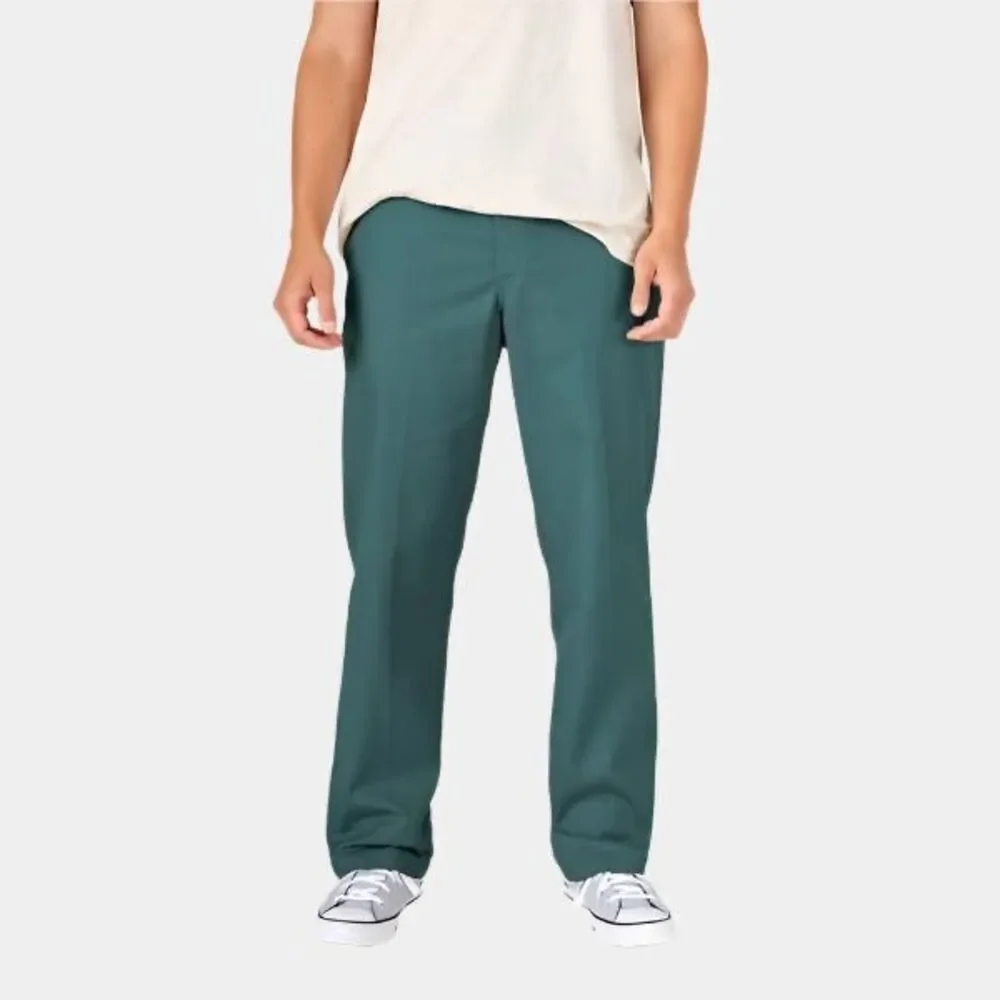 NWT Dickies Skateboarding Regular Fit Twill Pants 36x34 Green Workwear Chino Ska - Picture 1 of 8